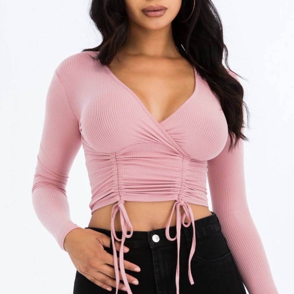 Cute Ruche Long Sleeve Top 😍 - Picture 6 of 8